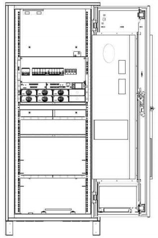 400A 48VDC Energy Cabinet , Telecom Equipment Cabinet For 2000m Altitude