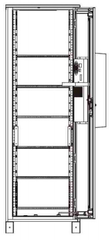 LionRock Outdoor Telecom Equipment Cabinets 38U OEM With CAN Communication