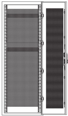 IP20 EN 60529 の屋内電気通信のキャビネットの自然な熱放射の冷却モード
